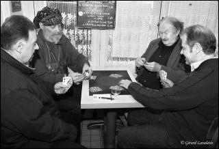 Partie de belote au Vaudésir Partie de cartes au Vaudésir